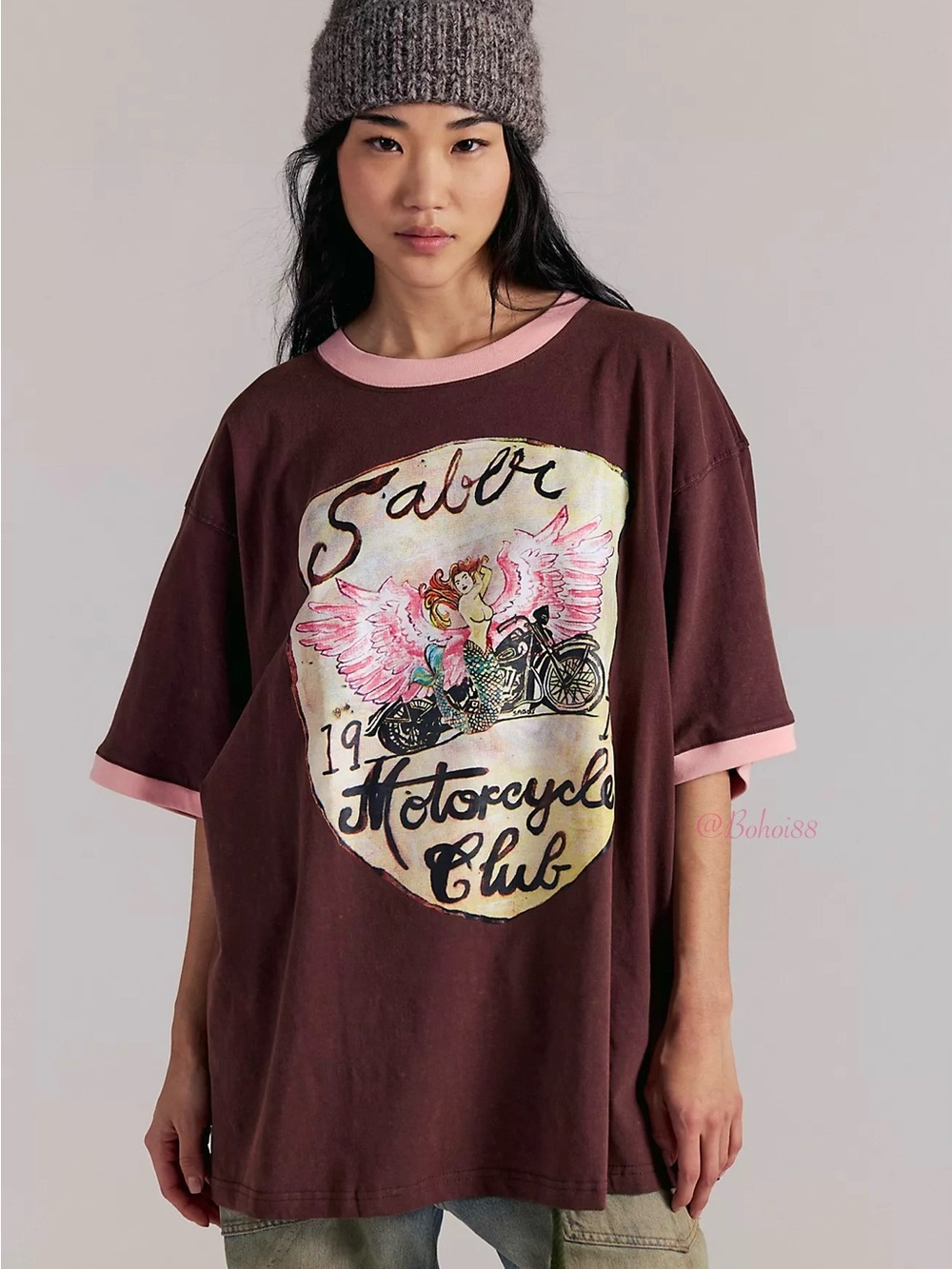 NEW Free People Sabbi Ride Or Die Tee